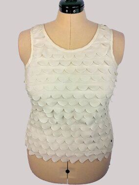 Fun & Flirt Cream Sleeveless Blouse